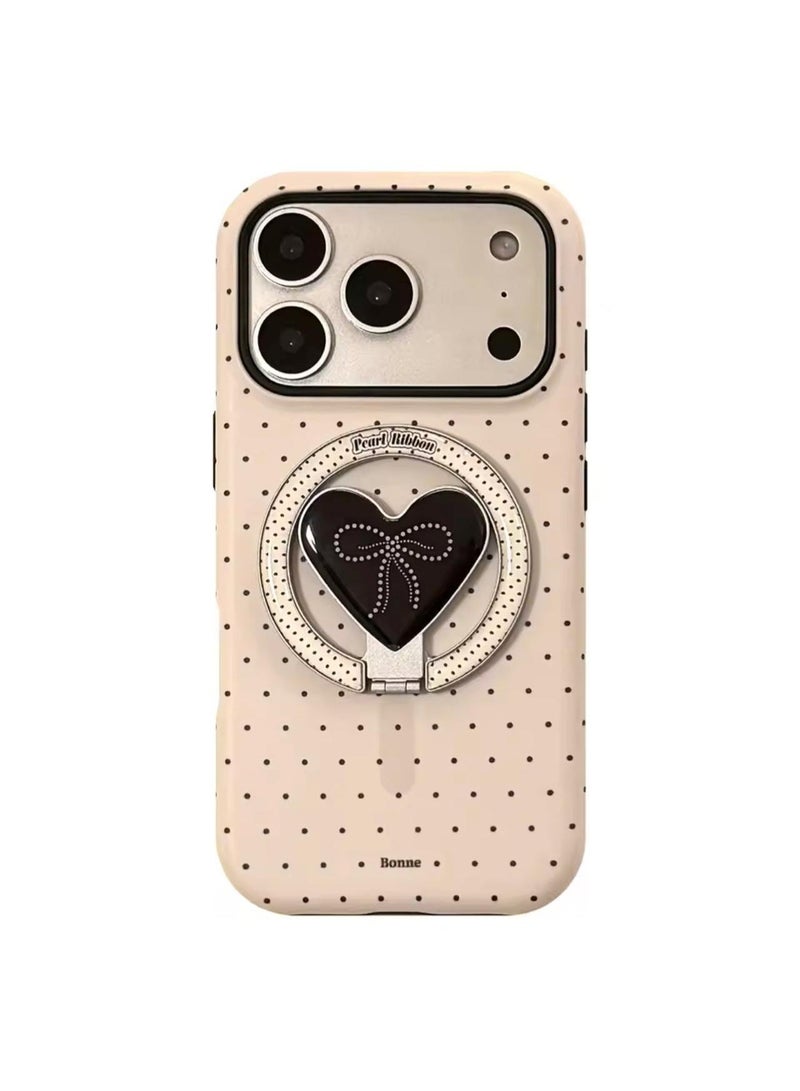 Multi Impex iPhone 17 Pro Max Cute Fashion Love Magnetic Stand Holder Case - Image 2